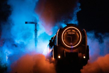 17,000 lights illuminate the North Yorkshire Moors Railway this half-term