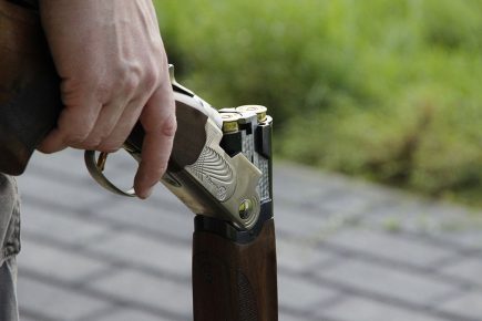 Terrified neighbour sees man wearing only swimming trunks toting a shotgun in the street