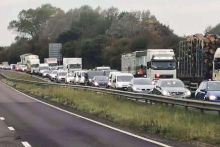 Crash on York outer ring road causes four miles of tailbacks