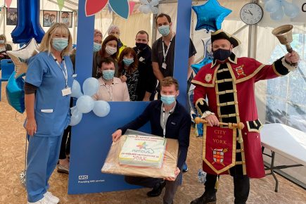 Video and pix: York Vaccination Centre celebrates its first birthday – after 400K jabs