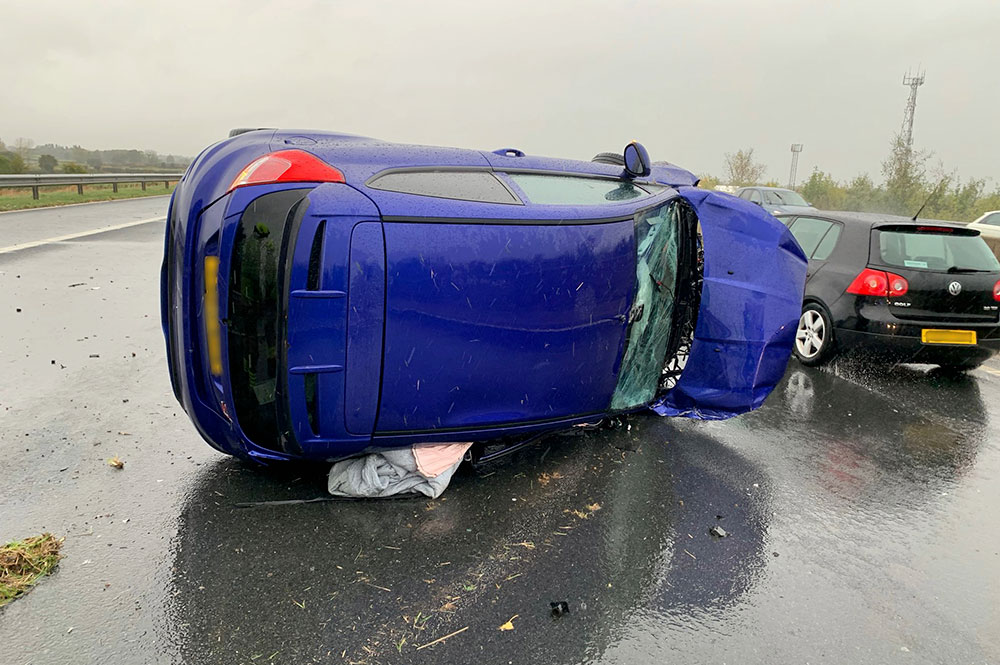 Police investigation after car crash on main road in North Yorkshire