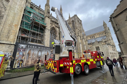 Video: This is why so many firefighters were at York Minster today