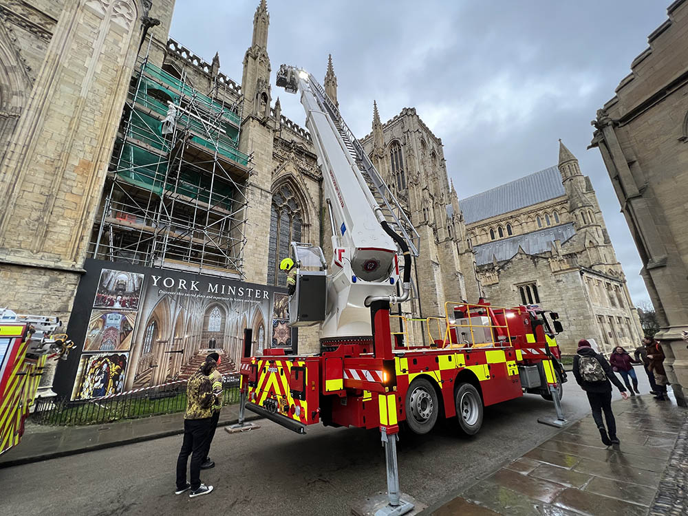 Video: This is why so many firefighters were at York Minster today