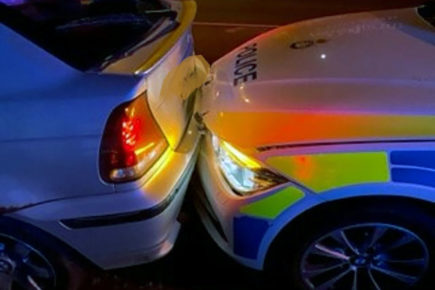 Burglar rams police car in stolen BMW after early morning chase in York