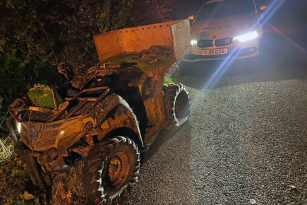 Two arrested as police use stinger device to stop suspected stolen quad bike near York