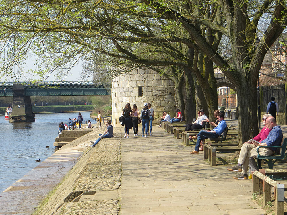 Gang of youths assault man on York riverside path