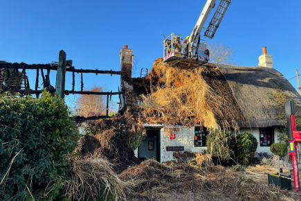 Man to deny arson over fire at 14th-century Michelin-starred restaurant