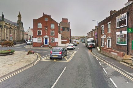 Woman dies after car crashes into offices in North Yorkshire town
