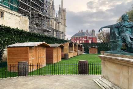 Work begins on first ever Winter Village at York Minster – complete with bar!