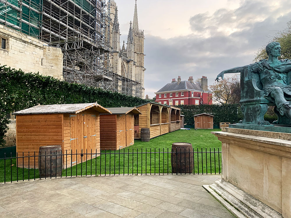 Work begins on first ever Winter Village at York Minster – complete with bar!