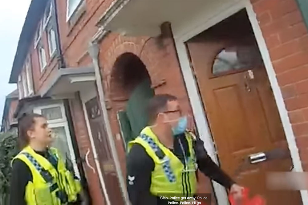 Dramatic footage shows police batter down door in York drugs raid