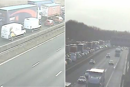 Updated: A1M reopens after crash which left some stuck in traffic for nearly five hours