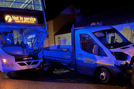 Video: Bus driver taken to hospital after crash in York