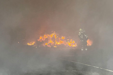 Firefighters tackle blaze between York and Selby