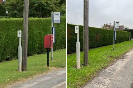 Thieves steal entire postbox from York village – three days before Christmas