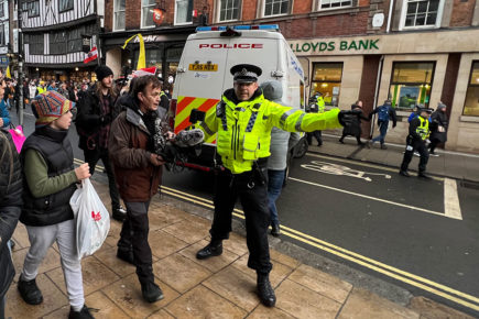 Watch: Chaotic scenes in York as ‘Freedom Marchers’ break through police cordon