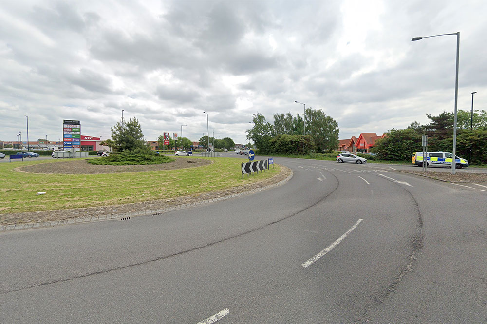 Moped rider taken to hospital after hit-and-run on busy York roundabout