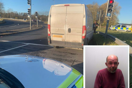 York motorists form ‘rolling roadblock’ to hem in drunk driver swerving across the road