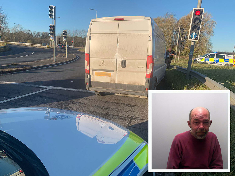 York motorists form ‘rolling roadblock’ to hem in drunk driver swerving across the road