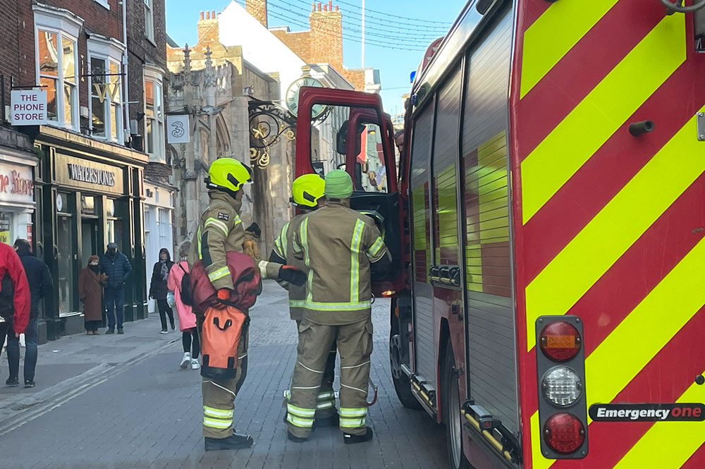 Updated: Firefighters tackle unsafe structure in York city centre