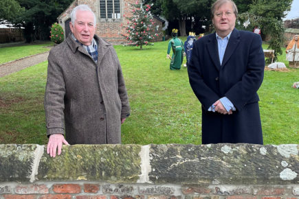 Brick maker steps in to rebuild village church wall destroyed by reckless driver
