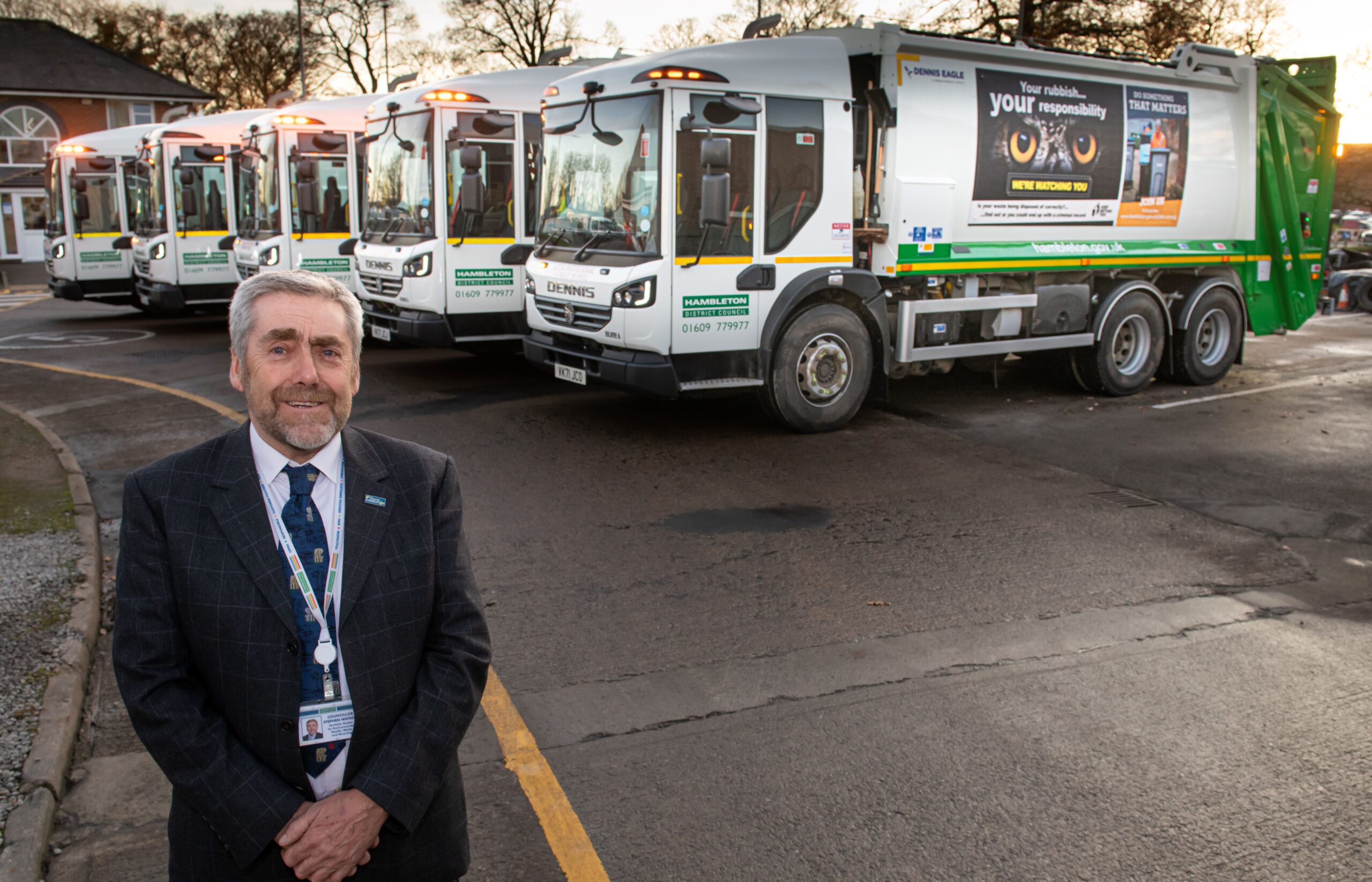Refuse Trucks with the ‘Discover Hambleton’ message take to the roads