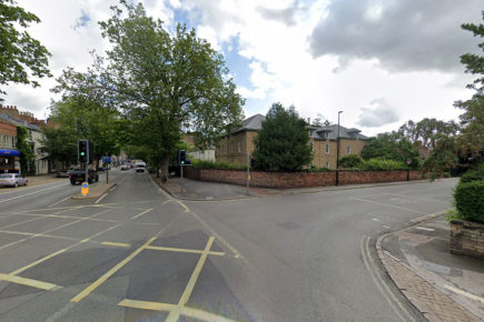 Pedestrian hit by a van after it mounted the pavement in York