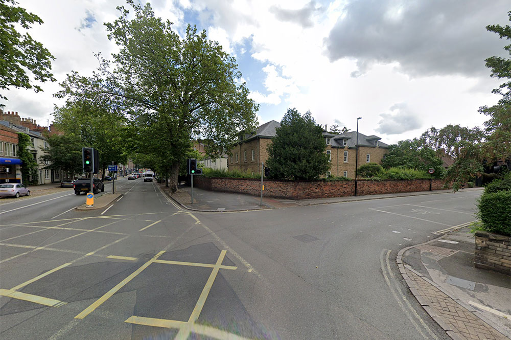 Pedestrian hit by a van after it mounted the pavement in York