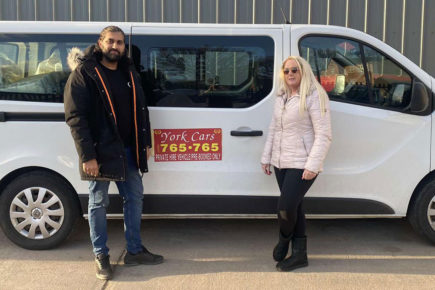 York taxi firm offers free lifts to people hit by flooding