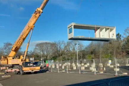 Watch: New health hub constructed at York vaccination centre site