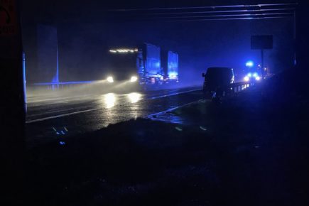Crews called to a van on fire on the A1
