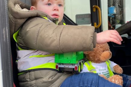 Meet the toddler who loves bin lorries