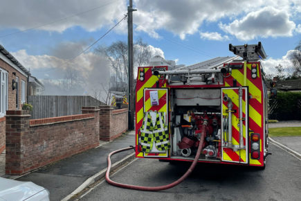 Updated: Firefighters battle blaze at house near York