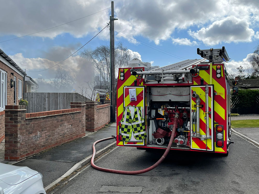 Updated: Firefighters battle blaze at house near York