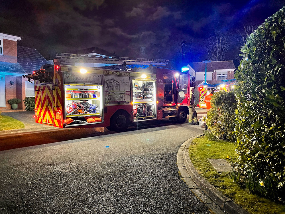 Fire crews tackle blaze at York house