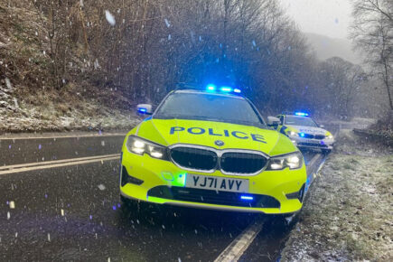 ‘Torrential snow’ blamed for three-car crash on motorway