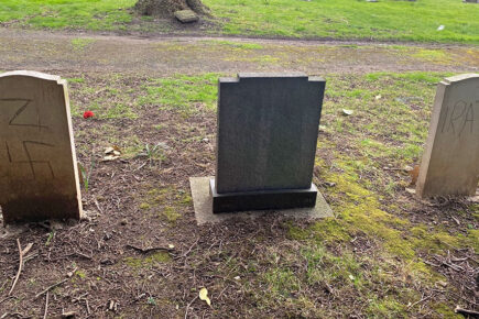 ‘This isn’t an act of vandalism. This is desecration of war graves’