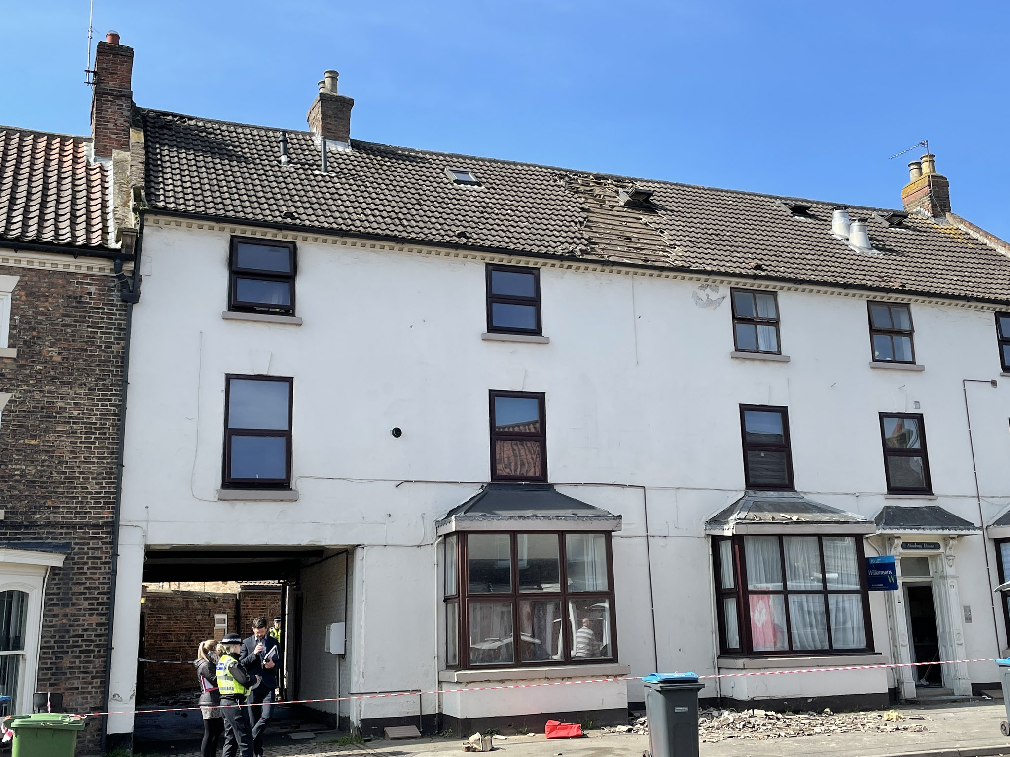 Investigation underway after fire which left one person in hospital with burns