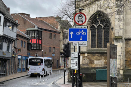 York cycle sign taken down days after it was installed – over fears it was unlawful
