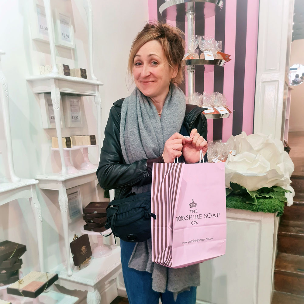 ‘From one Yorkshire soap to another!’ Emmerdale star drops in to York shop