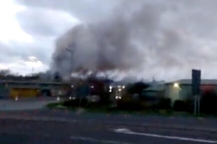 Watch: Battery sparks big fire in North Yorkshire scrapyard
