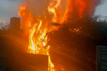 Watch: York garden ‘totally destroyed’ after arson attack