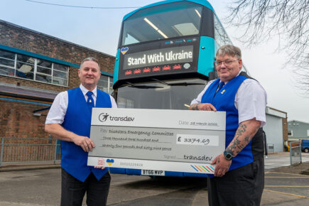 Yorkshire bus company raises £3.3K for Ukraine appeal
