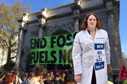 York researcher arrested after glueing herself to building as part of climate protest