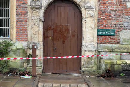 This is why there was blood all over the door of an historic York venue