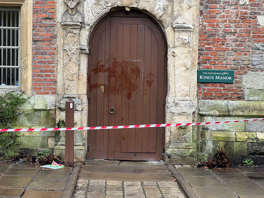 This is why there was blood all over the door of an historic York venue