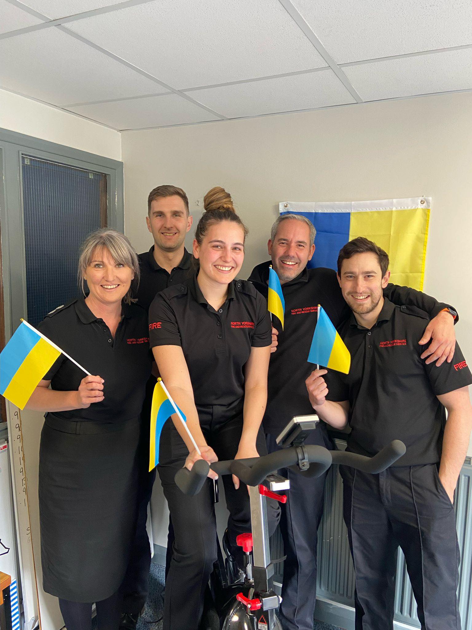 Updated: Fire control team’s virtual charity ride in aid of Ukraine
