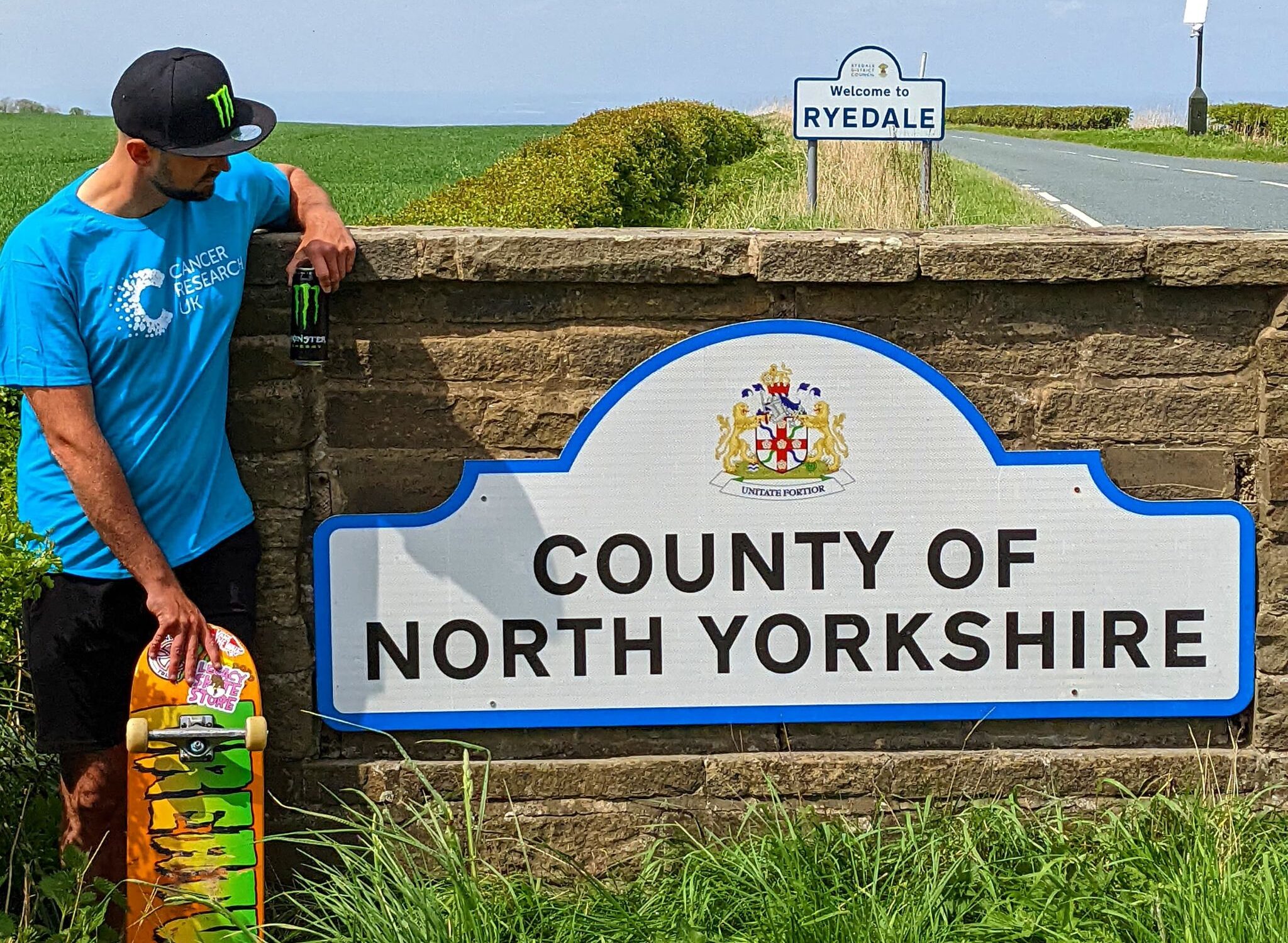 Skateboarder plans 100 mile ride to raise cash for cancer research