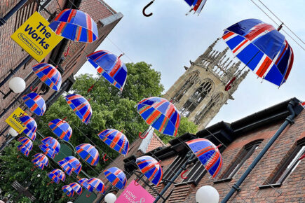 For she’s a brolly good fellow! Coppergate’s Jubilee tribute to the Queen