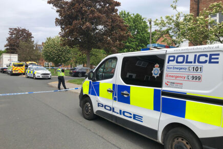 Armed police seal off York street
